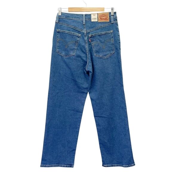 NWT Levi’s Ribcage Straight Jeans Size 29 | 8 in Summer Slide Ankle Medium Wash - Picture 3 of 16